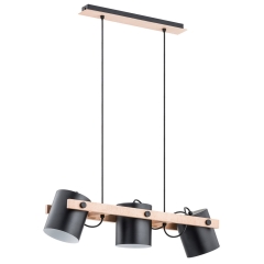 Alfa Lampa wisząca ARI czarna 3xE27