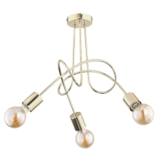 Alfa Lampa wisząca TANGO złota 3xE27