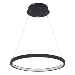 Globo Lampa wisząca LED RALPH śr. 38,5 cm czarna 19W 1400 lm 3000K