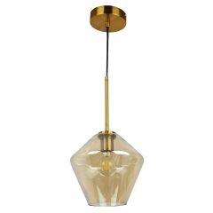 Polux Lampa wisząca GREA-S Amber E27