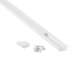Polux Profil aluminiowy podtynkowy biały 1 m