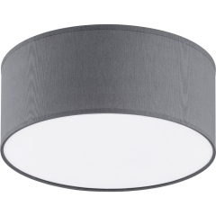 TK Lighting Plafon RONDO śr. 30 cm szary E27
