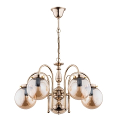 Alfa Lampa wisząca HERO złota 5xE14