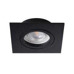 Kanlux Oczko ruchome DALLA aluminium kwadratowe czarne 1xGX5.3