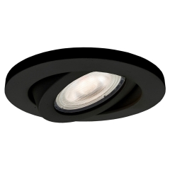 Light Prestige Oczko podtynkowe LAGOS ruchome okrągłe czarne GU10