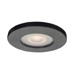 Light Prestige Oczko podtynkowe LAGOS okrągłe czarne GU10