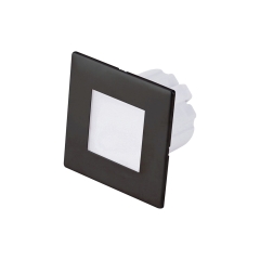 Oprawa schodowa LED kwadratowa czarna 1,2W 40 lm 4000K