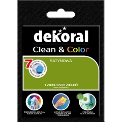 Dekoral Tester farby Clean Color tweedowa zieleń