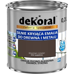 Dekoral Emalia Emakol Strong brązowy ciemny 200 ml