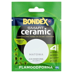 Tester koloru Bondex Smart Ceramic a za oknem zima 40 ml