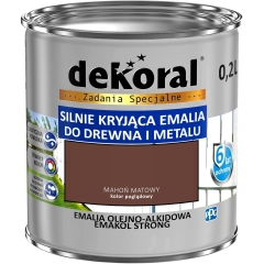 Dekoral Emalia Emakol Strong mahoń matowy 200 ml