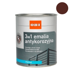 Emalia antykorozyjna 3w1 brązowa półmat 750 ml
