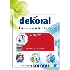 Dekoral Tester koloru Łazienka & Kuchnia ognista czerwień 30 ml
