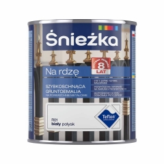 Śnieżka Gruntoemalia Na Rdzę połysk biała 650 ml