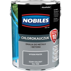 Emalia Nles Chlorokauczuk szary stalowy 5 l