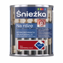 Śnieżka Gruntoemalia Na Rdzę połysk czerwona 650 ml