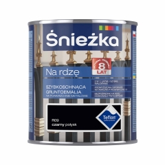 Śnieżka Gruntoemalia Na Rdzę połysk czarna 650 ml