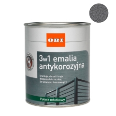 Emalia antykorozyjna młotkowy antracyt połysk 750 ml