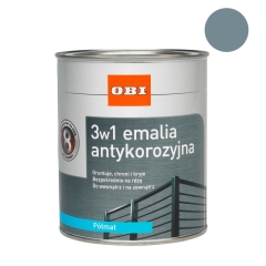 Emalia antykorozyjna 3w1 szara półmat 750 ml