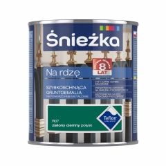 Śnieżka Gruntoemalia Na Rdzę połysk zielona ciemna 650 ml