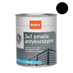 Emalia antykorozyjna 3w1 czarna półmat 750 ml
