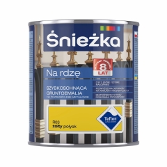 Śnieżka Gruntoemalia Na Rdzę żółta połysk 650 ml