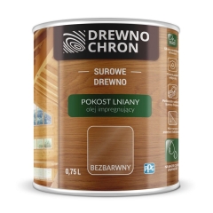 Drewnochron Impregnat do drewna Pokost lniany bezbarwny 750 ml