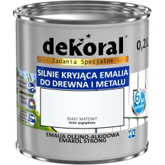 Dekoral Emalia Emakol Strong biały matowy 200 ml