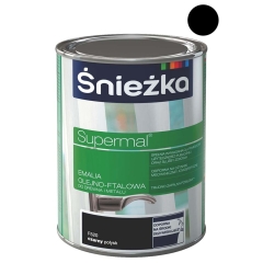 Śnieżka Emalia Supermal olejno-ftalowa czarna 800 ml