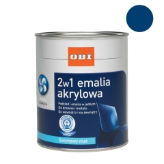 Emalia akrylowa 2w1 satynowy mat granatowy 500 ml