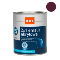 Emalia akrylowa 2w1 satynowy mat fioletowy 500 ml