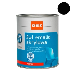 Emalia akrylowa 2w1 połysk czarny 500 ml