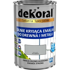 Dekoral Emalia Emakol Strong popielata 900 ml