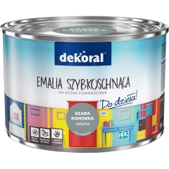 Dekoral Emalia szybkoschnąca szara komórka 500 ml