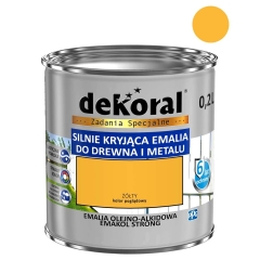 Dekoral Emalia Emakol Strong żółta 200 ml
