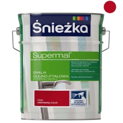 Śnieżka Emalia Supermal olejno-ftalowa czerwona 5 l