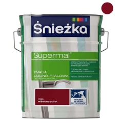 Śnieżka Emalia Supermal olejno-ftalowa wiśniowa 5 l