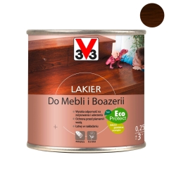 V33 Lakier do mebli i boazerii połysk dąb ciemny 250 ml