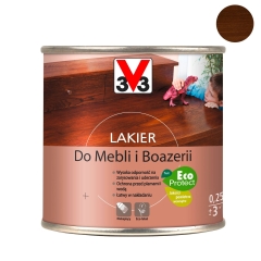 V33 Lakier do mebli i boazerii satyna dąb ciemny 250 ml