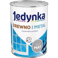 Jedynka Emalia alkidowa do drewna i metalu mat szary 900 ml