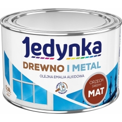 Jedynka Emalia alkidowa do drewna i metalu mat orzech średni 360 ml