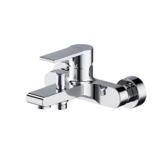 CERSANIT Bateria wannowa ścienna Brasco chrom