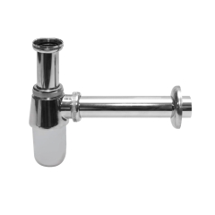 Tycner Półsyfon umywalki metalowy chromowany "butelkowy" 1 1/4 x 32mm