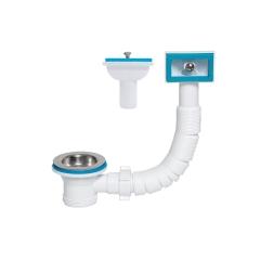 Tycner Spust zlewozmywaka 1 1/2" z przelewem