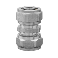 Invena Dwuzłączka pex/pex 16 mm x 16 mm x 2-wkład aluminiowy