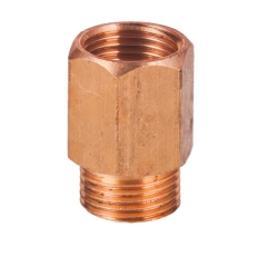 Invena Przedłużka GW/GZ mosiądz 3/8" x 20mm