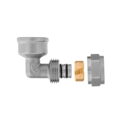 Invena Kolano 90 gwint wew. 1/2" x 16 mm x 2- wkład aluminiowy