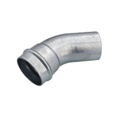 Hydroland Łuk jednokielichowy 18 mm 45° Press Carbon