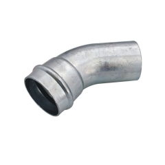 Hydroland Łuk jednokielichowy 22 mm 45° Press Carbon