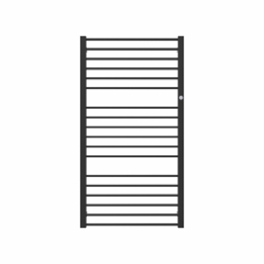 Instal-Projekt Grzejnik PIKO podłączenie boczne czarny matowy 428W 50/100cm